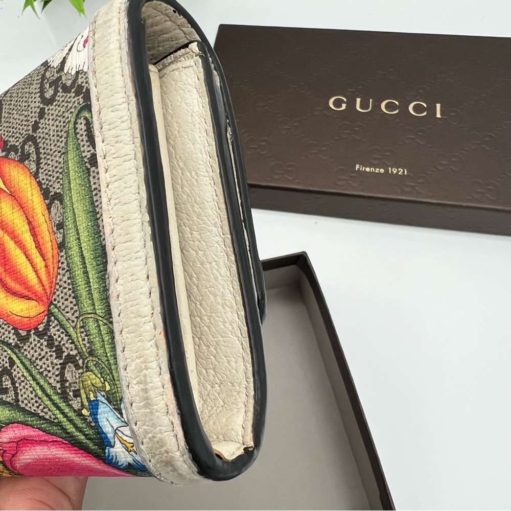 GUCCI Flora Ophidia Wallet Purse GG Supreme with box  Authentic - Picture 5 of 12